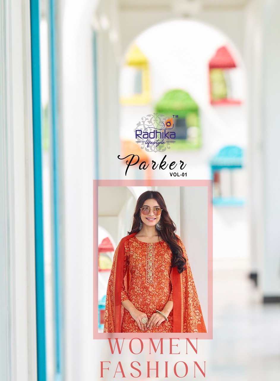 Radhika Lifestyle Parker Printed Salwar Kameez Catalog collection 14