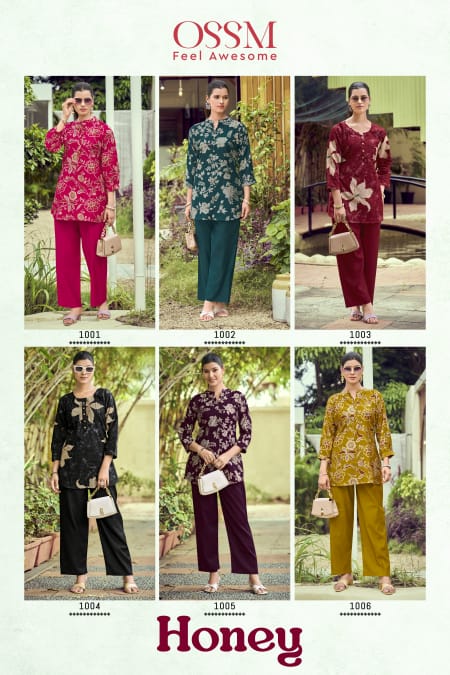 Ossm Honey Co Ord Set Catalog collection 7