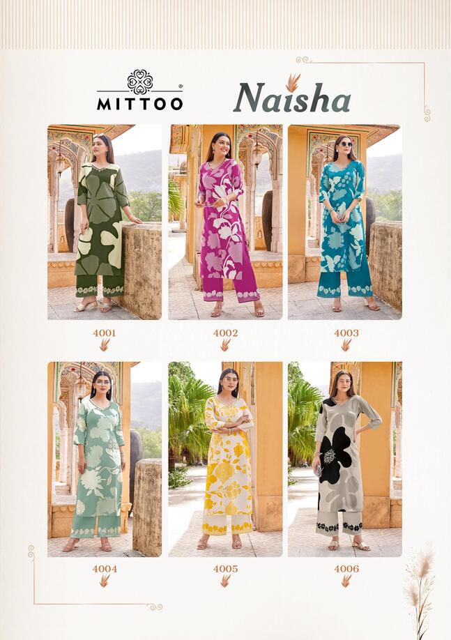 Mittoo Kurti Naisha Kurtis With Bottom Catalog collection 10