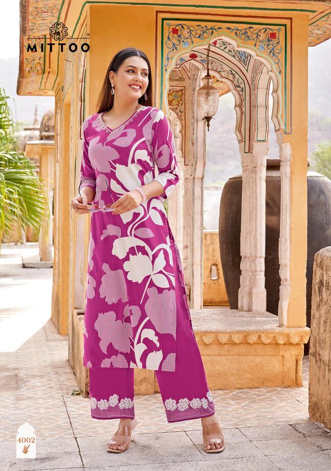 Mittoo Kurti Naisha Kurtis With Bottom Catalog collection 1