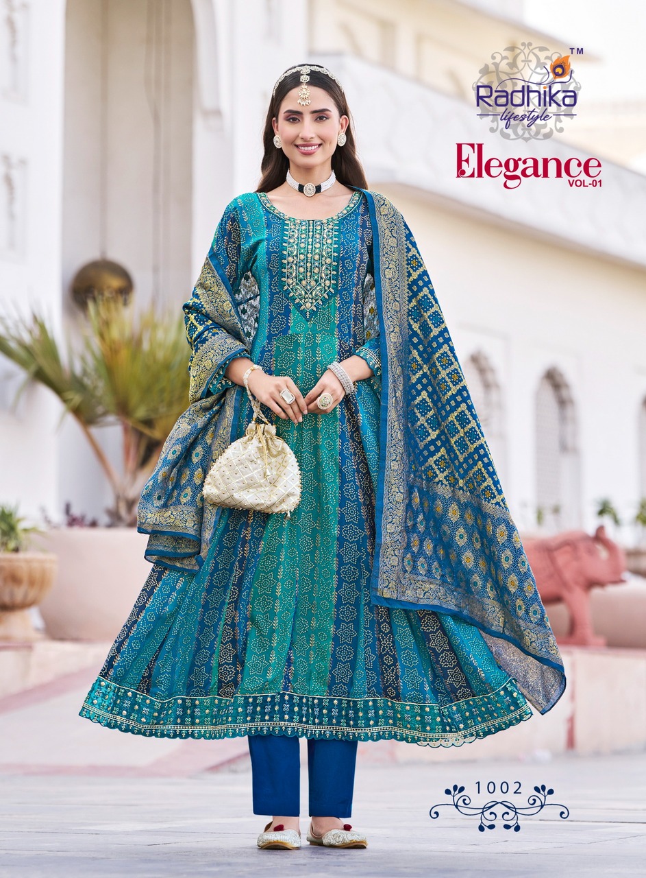 Radhika Lifestyle Elegance Printed Salwar Kameez Catalog collection 19