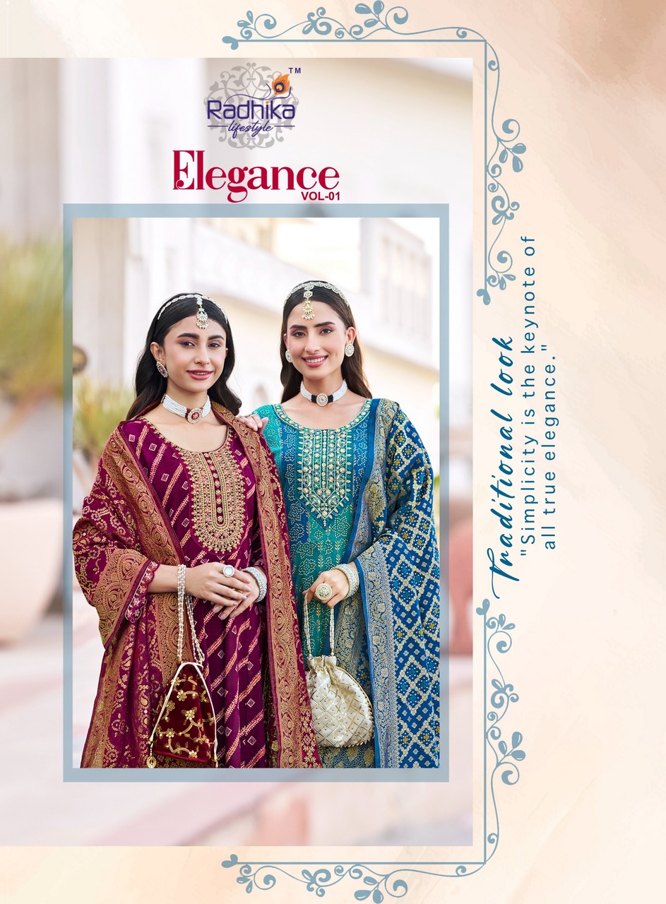 Radhika Lifestyle Elegance Printed Salwar Kameez Catalog collection 15