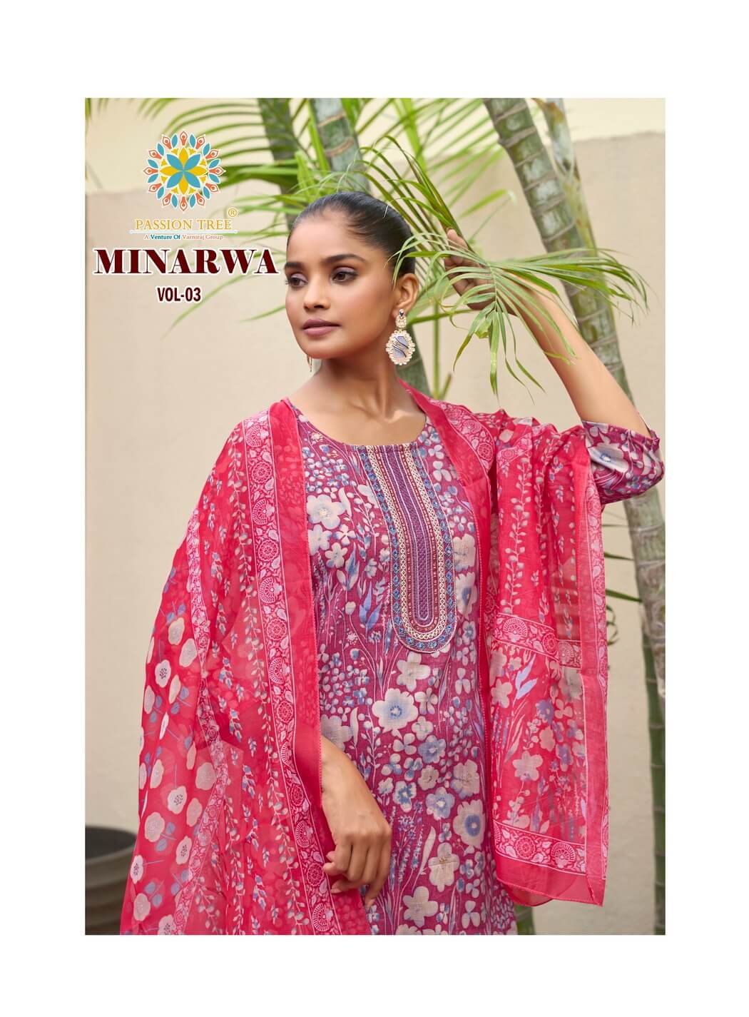 Passion Tree Minarava Vol 3 Printed Salwar Kameez Catalog collection 9