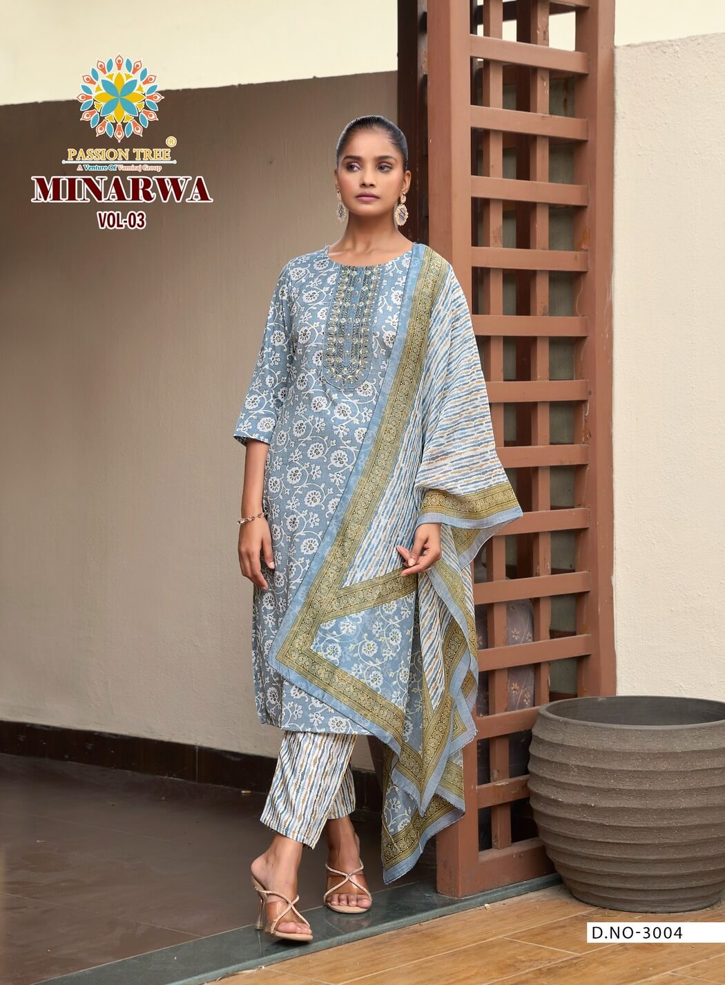 Passion Tree Minarava Vol 3 Printed Salwar Kameez Catalog collection 5