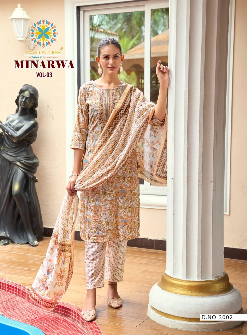 Passion Tree Minarava Vol 3 Printed Salwar Kameez Catalog collection 10