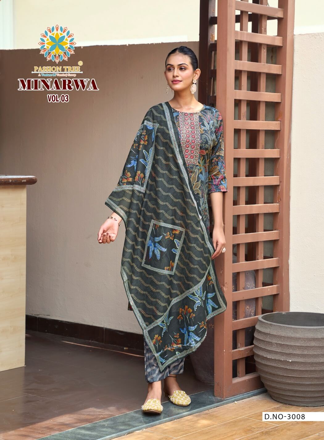 Passion Tree Minarava Vol 3 Printed Salwar Kameez Catalog collection 3