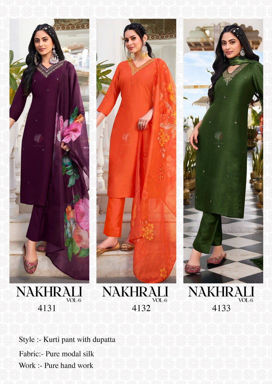 Anju Fabrics Nakhrali Vol 6 Readymade Dress Catalog collection 2