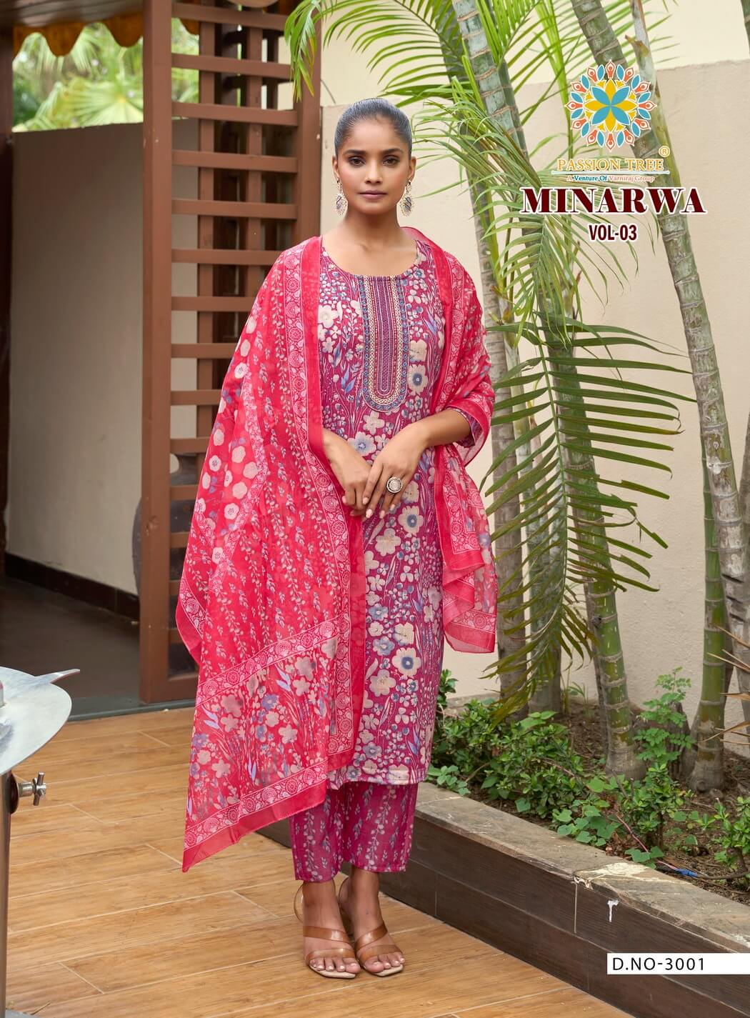 Passion Tree Minarava Vol 3 Printed Salwar Kameez Catalog collection 7