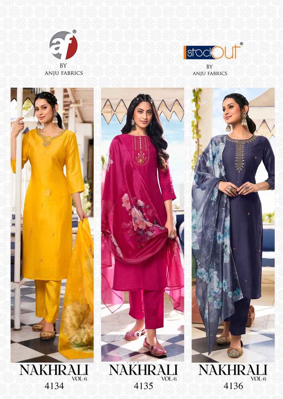 Anju Fabrics Nakhrali Vol 6 Readymade Dress Catalog collection 8