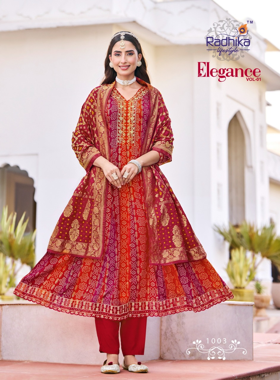 Radhika Lifestyle Elegance Printed Salwar Kameez Catalog collection 10