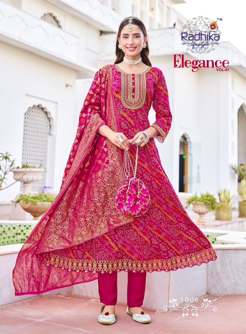 Radhika Lifestyle Elegance Printed Salwar Kameez Catalog collection 17