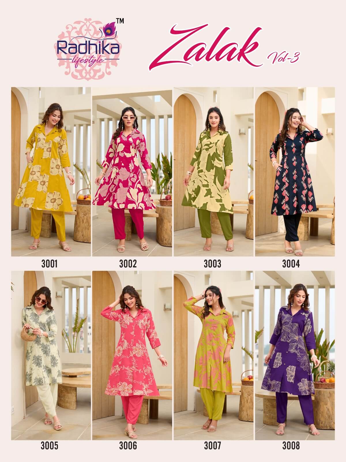 Radhika Lifestyle Zara Vol 3 Co Ord Set Catalog collection 1