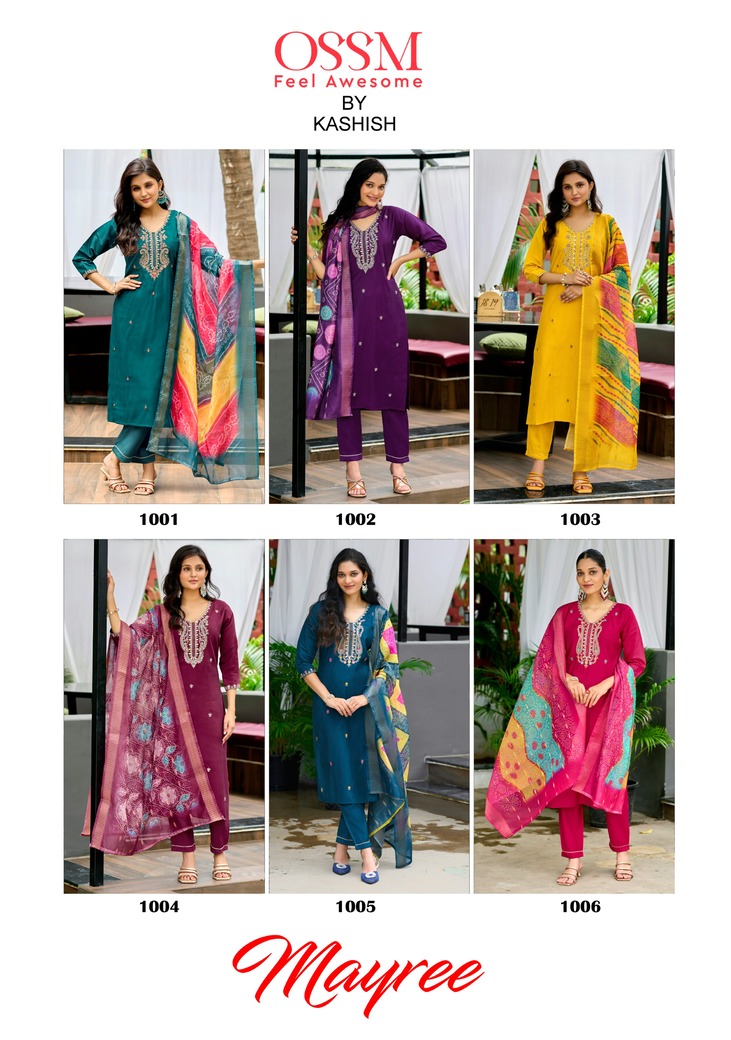 Ossm Mayree Embroidery Salwar Kameez Catalog collection 2