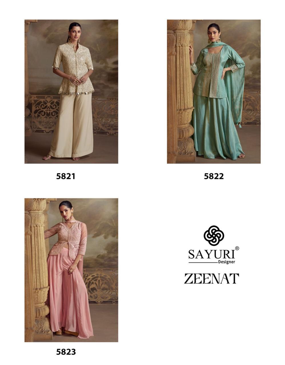Sayuri Designer Zeenat Designer Salwar Suits Catalog collection 1