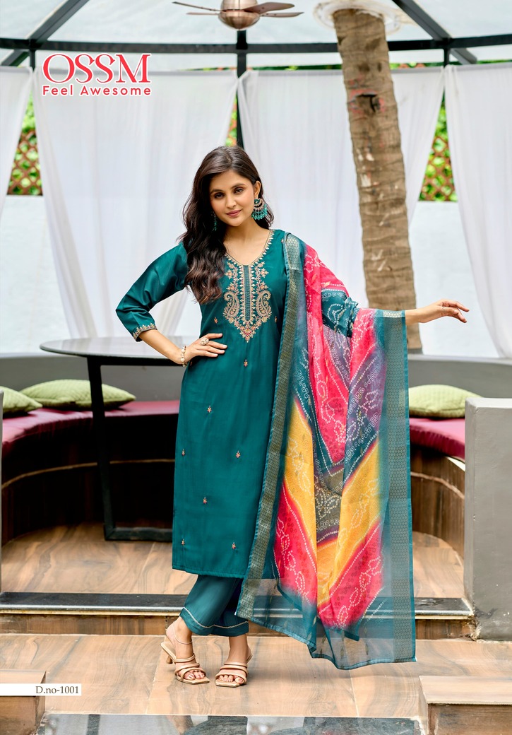 Ossm Mayree Embroidery Salwar Kameez Catalog collection 6