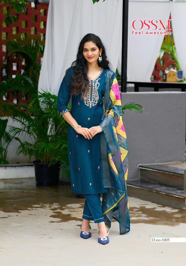 Ossm Mayree Embroidery Salwar Kameez Catalog collection 3