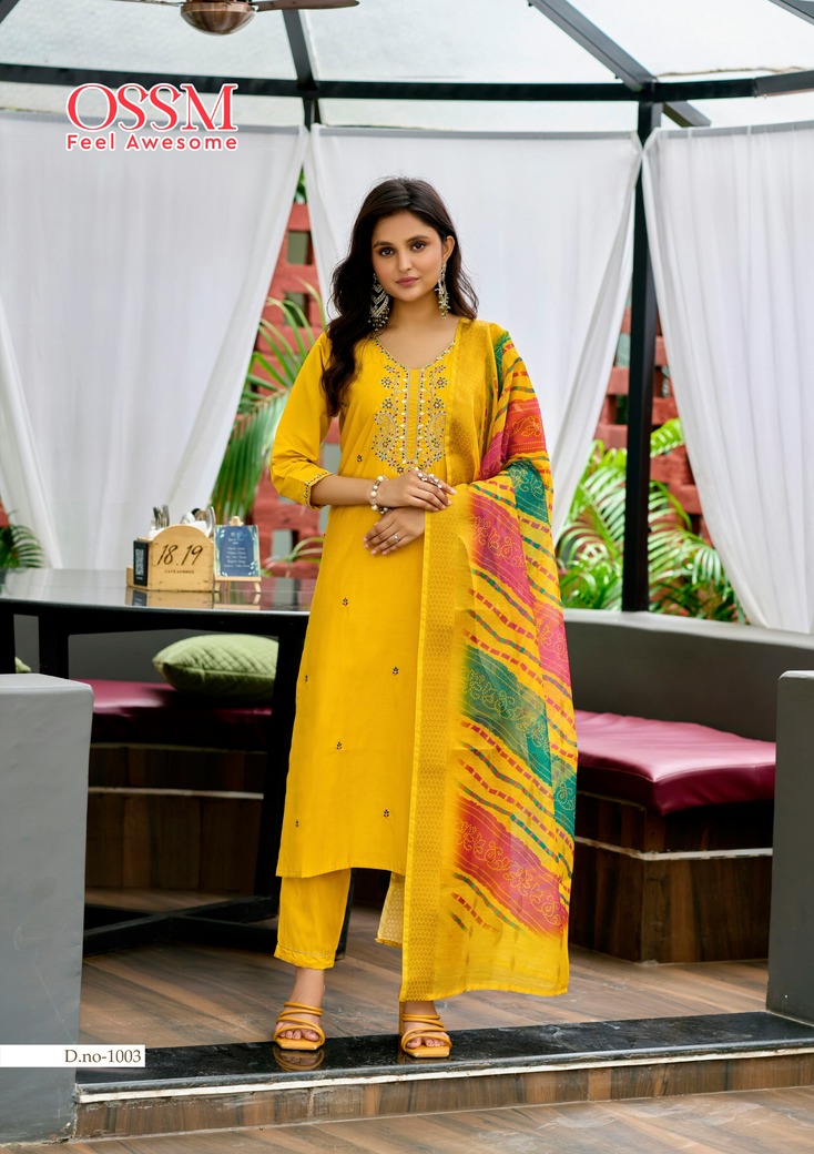 Ossm Mayree Embroidery Salwar Kameez Catalog collection 5