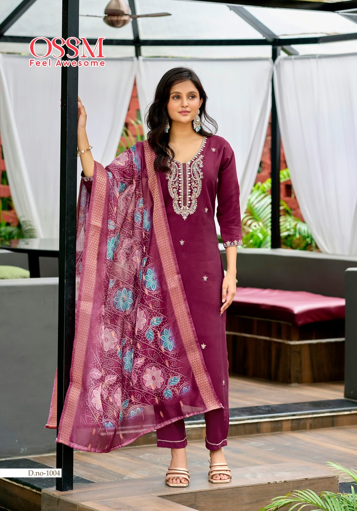 Ossm Mayree Embroidery Salwar Kameez Catalog collection 4