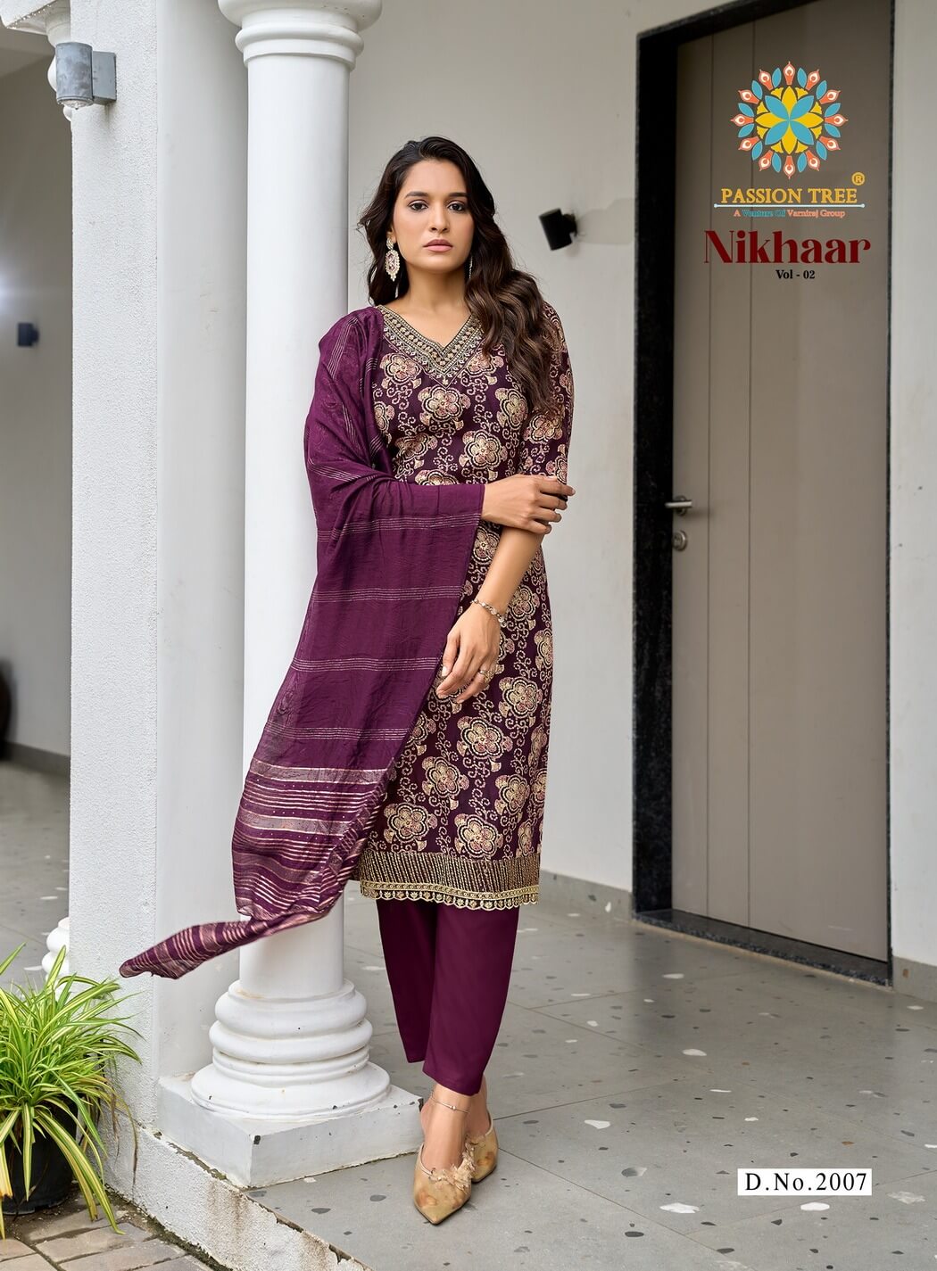 Passion Tree Nikhaar Vol 2 Printed Salwar Kameez Catalog collection 1