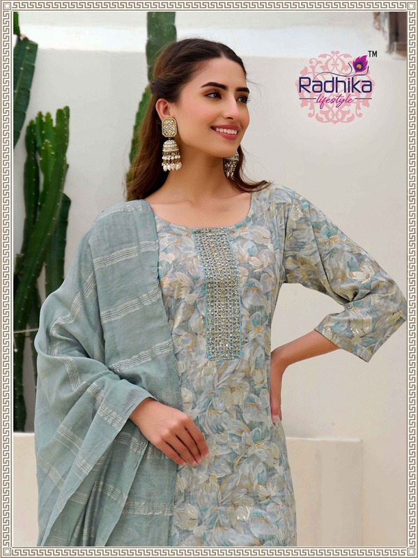 Radhika Lifestyle Siri Vol 4 Printed Salwar Kameez Catalog collection 8