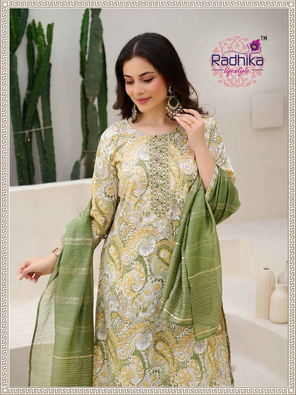 Radhika Lifestyle Siri Vol 4 Printed Salwar Kameez Catalog collection 13