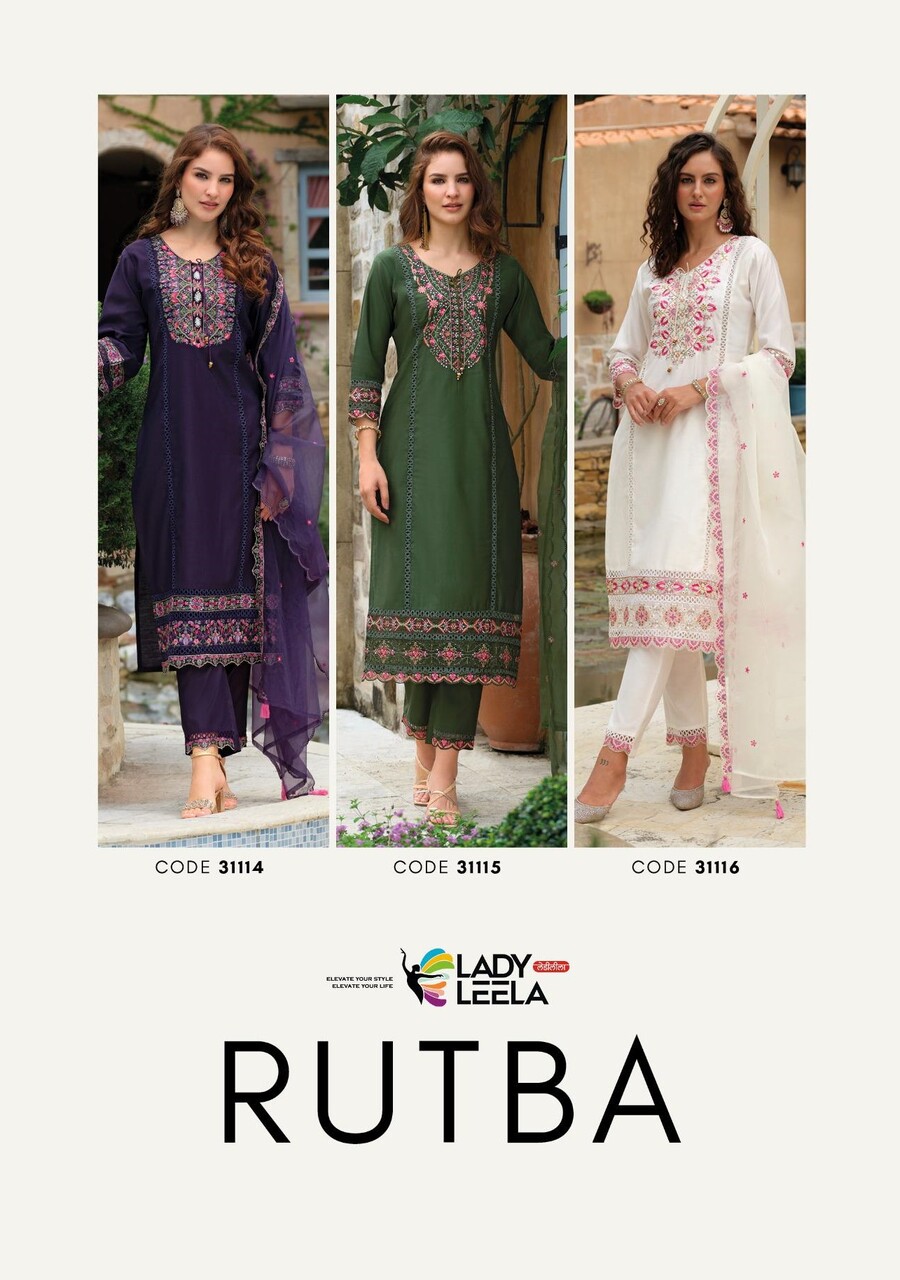 Lady Leela Rutba Embroidery Salwar Kameez Catalog collection 2