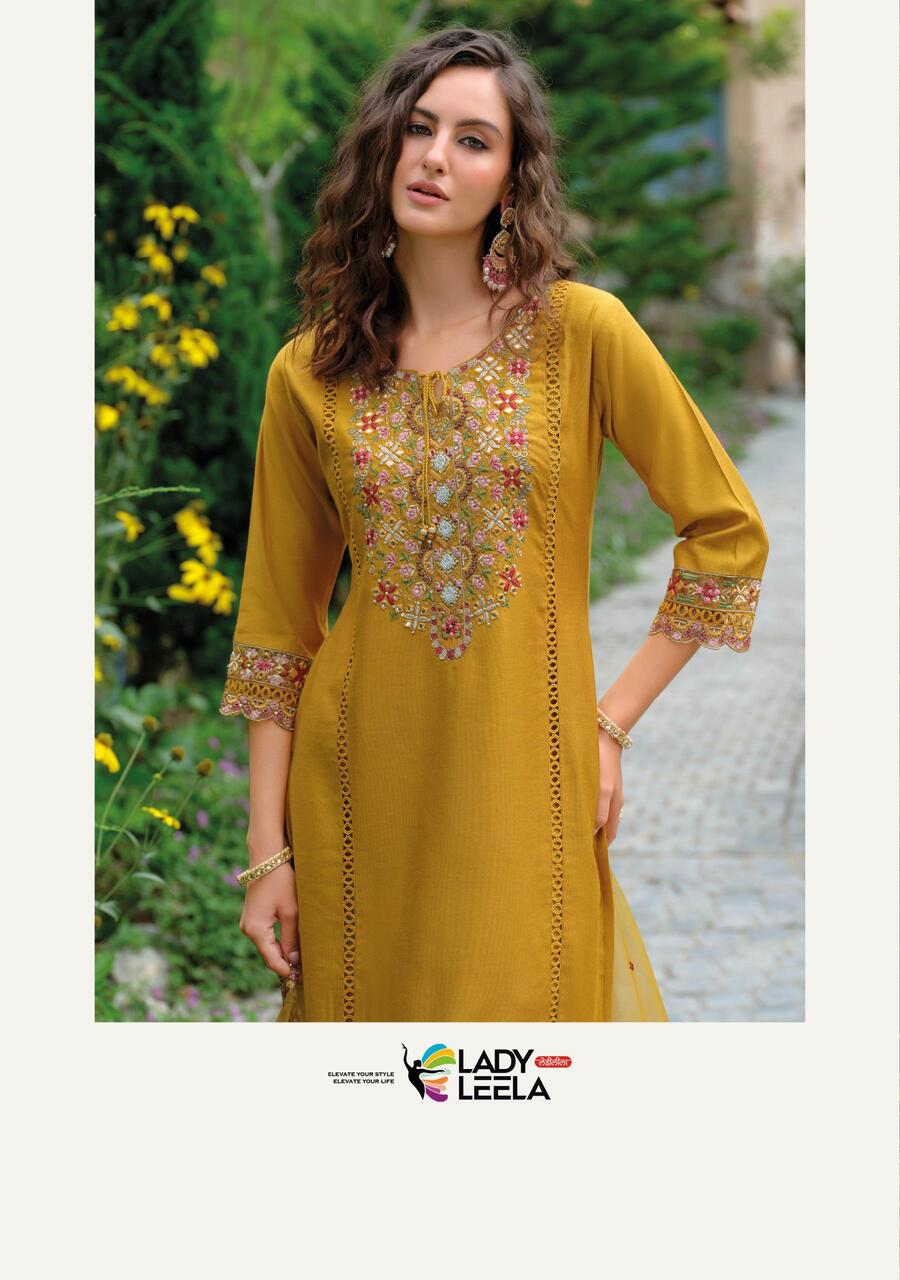 Lady Leela Rutba Embroidery Salwar Kameez Catalog collection 11