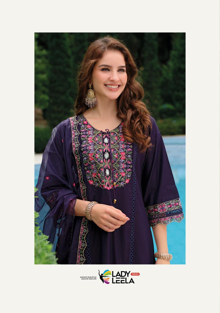 Lady Leela Rutba Embroidery Salwar Kameez Catalog collection 8