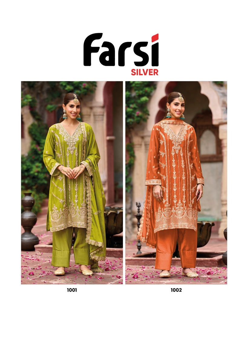 Your Choice Farasi Silver Designer Salwar Suits Catalog collection 6