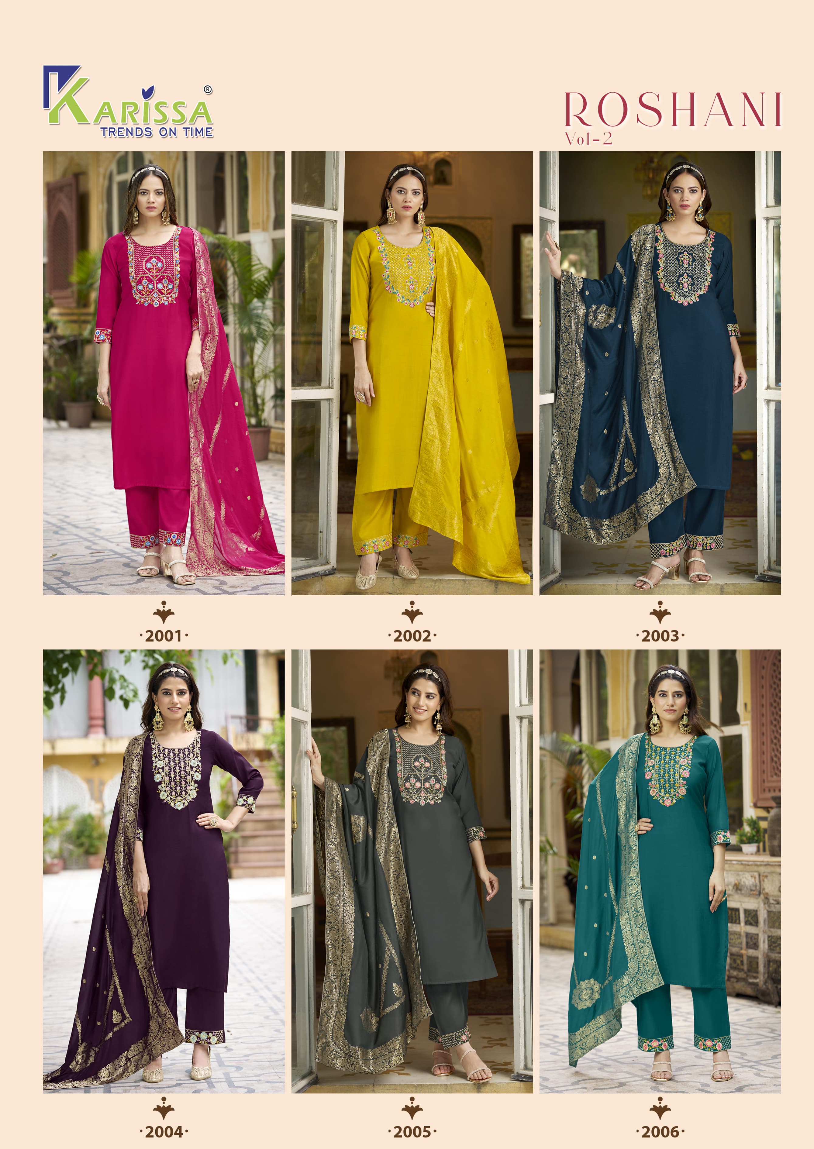 Karissa Roshani Vol 2 Readymade Dress Catalog collection 1