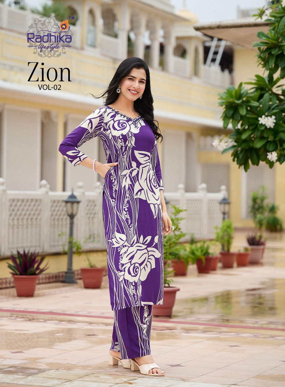 Radhika Lifestyle Zion Vol 2 Co Ord Set Catalog collection 6
