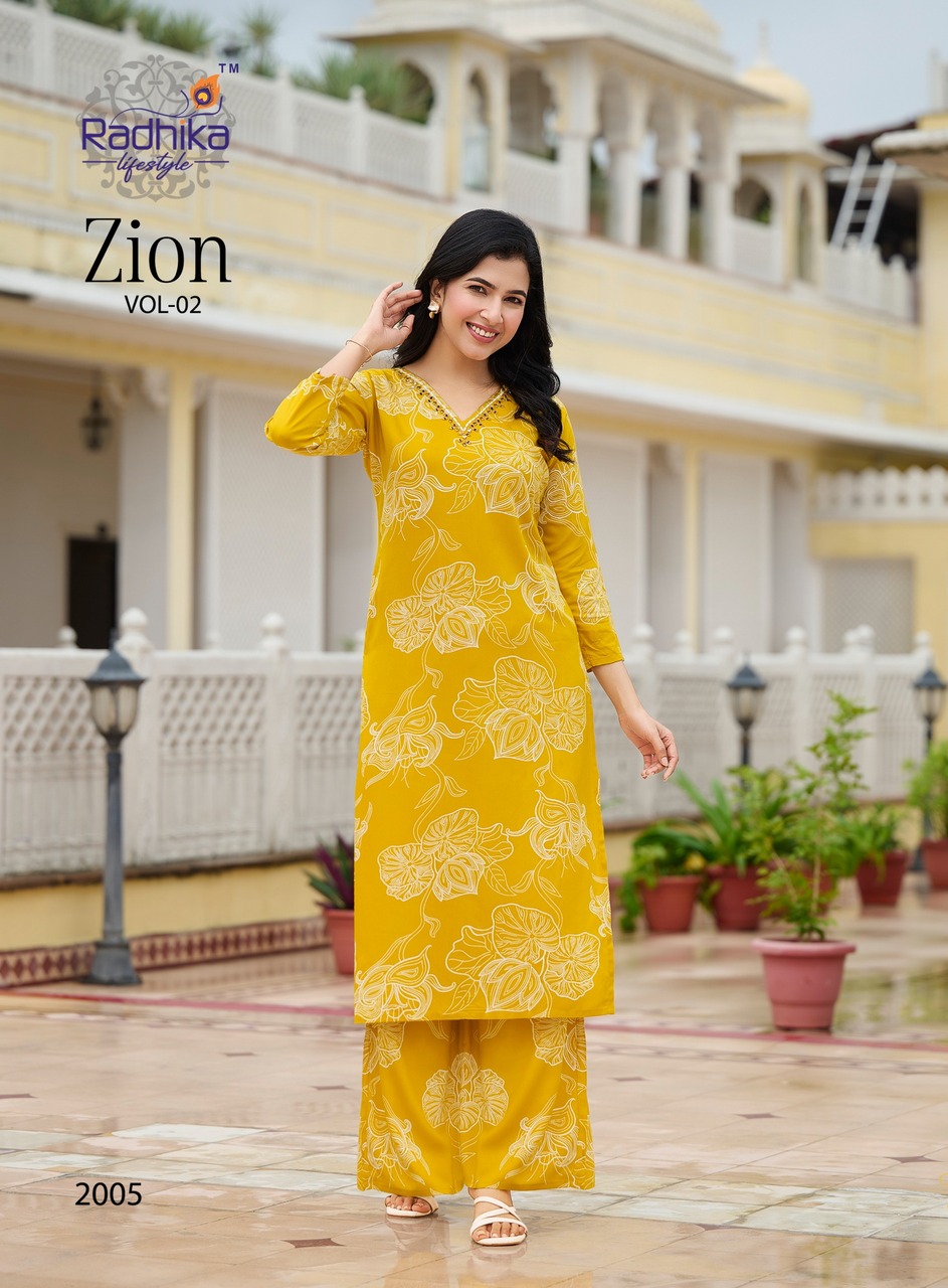 Radhika Lifestyle Zion Vol 2 Co Ord Set Catalog collection 12