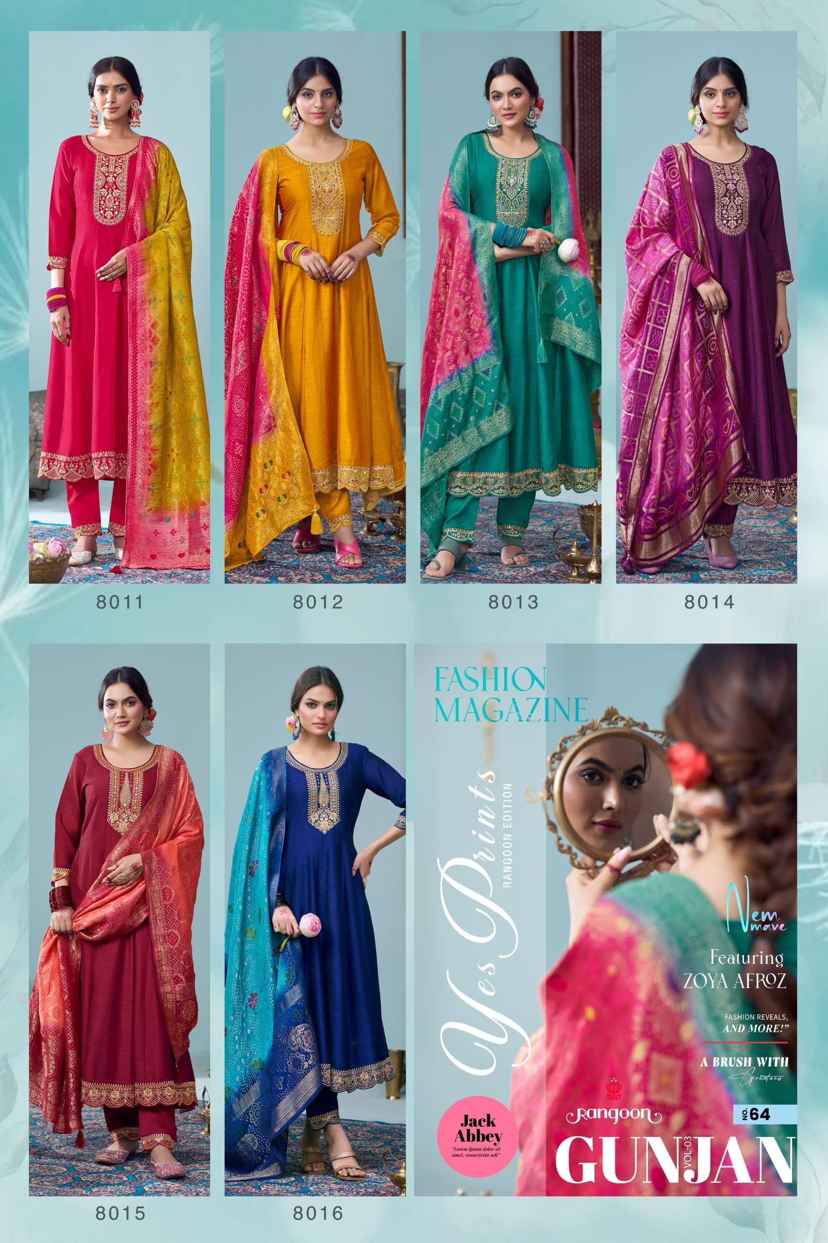 Rangoon Gunjan Vol 3 Anarkali Suits Catalog collection 6