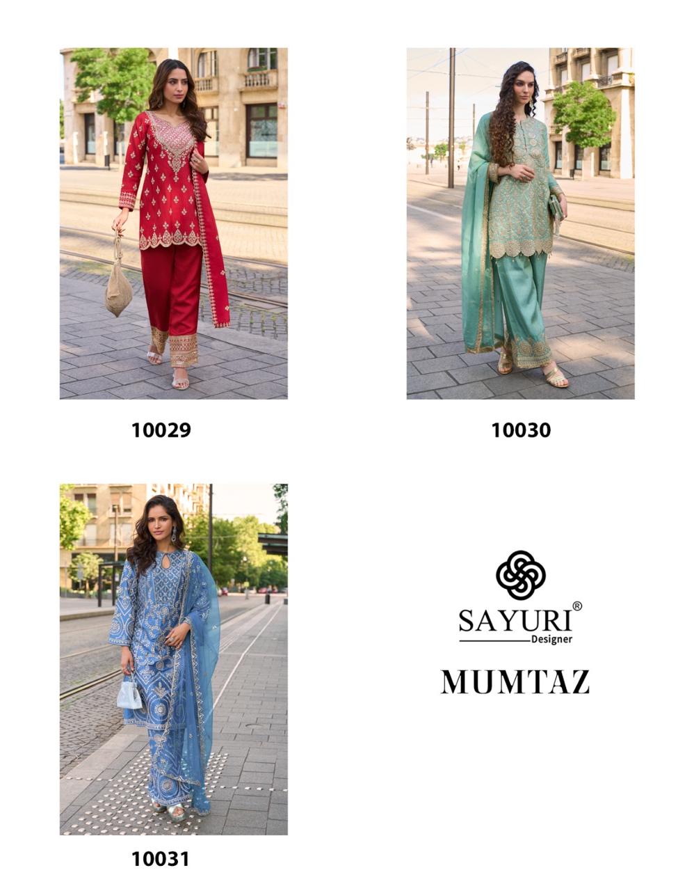 Sayuri Designer Mumtaz Embroidery Salwar Kameez Catalog collection 1