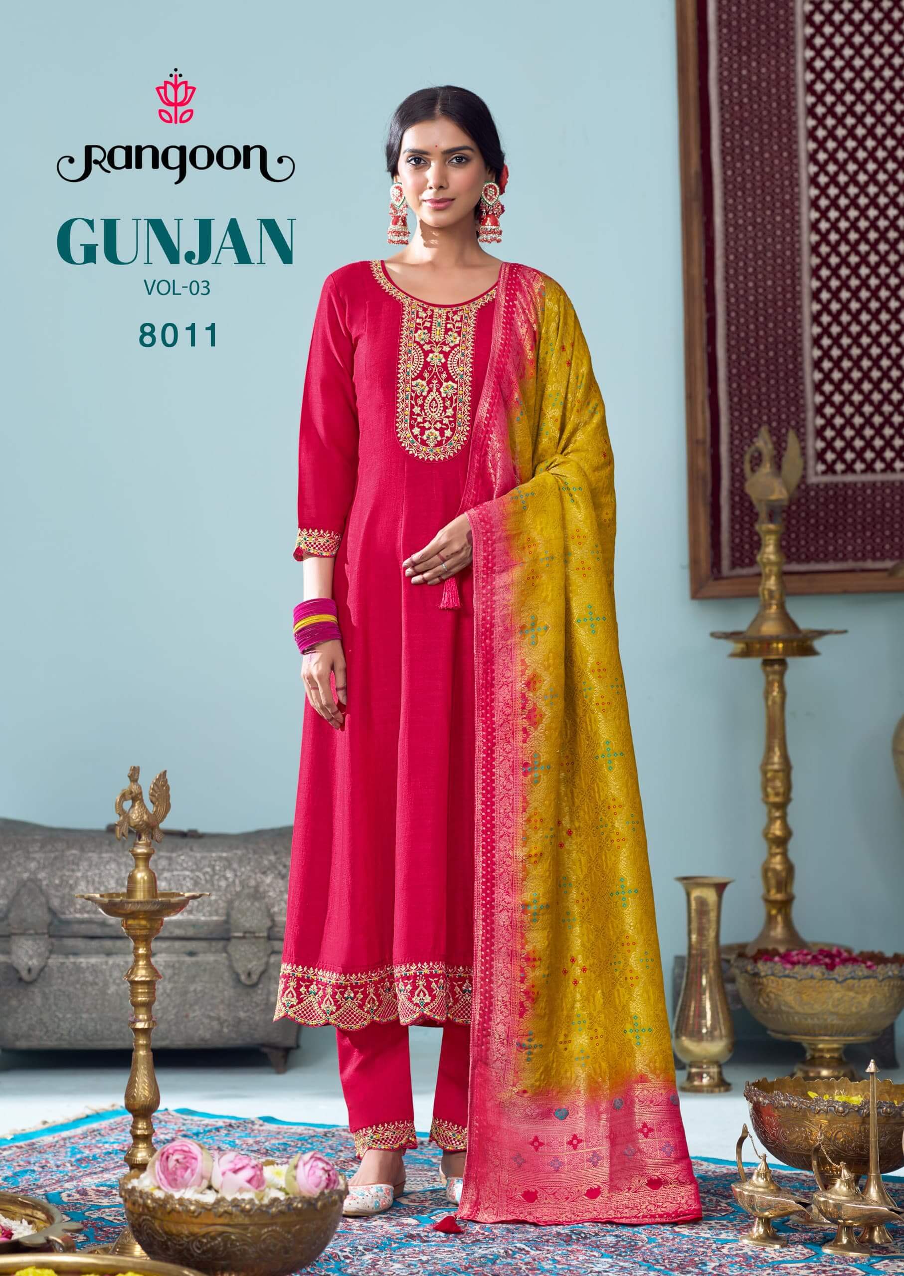 Rangoon Gunjan Vol 3 Anarkali Suits Catalog collection 5