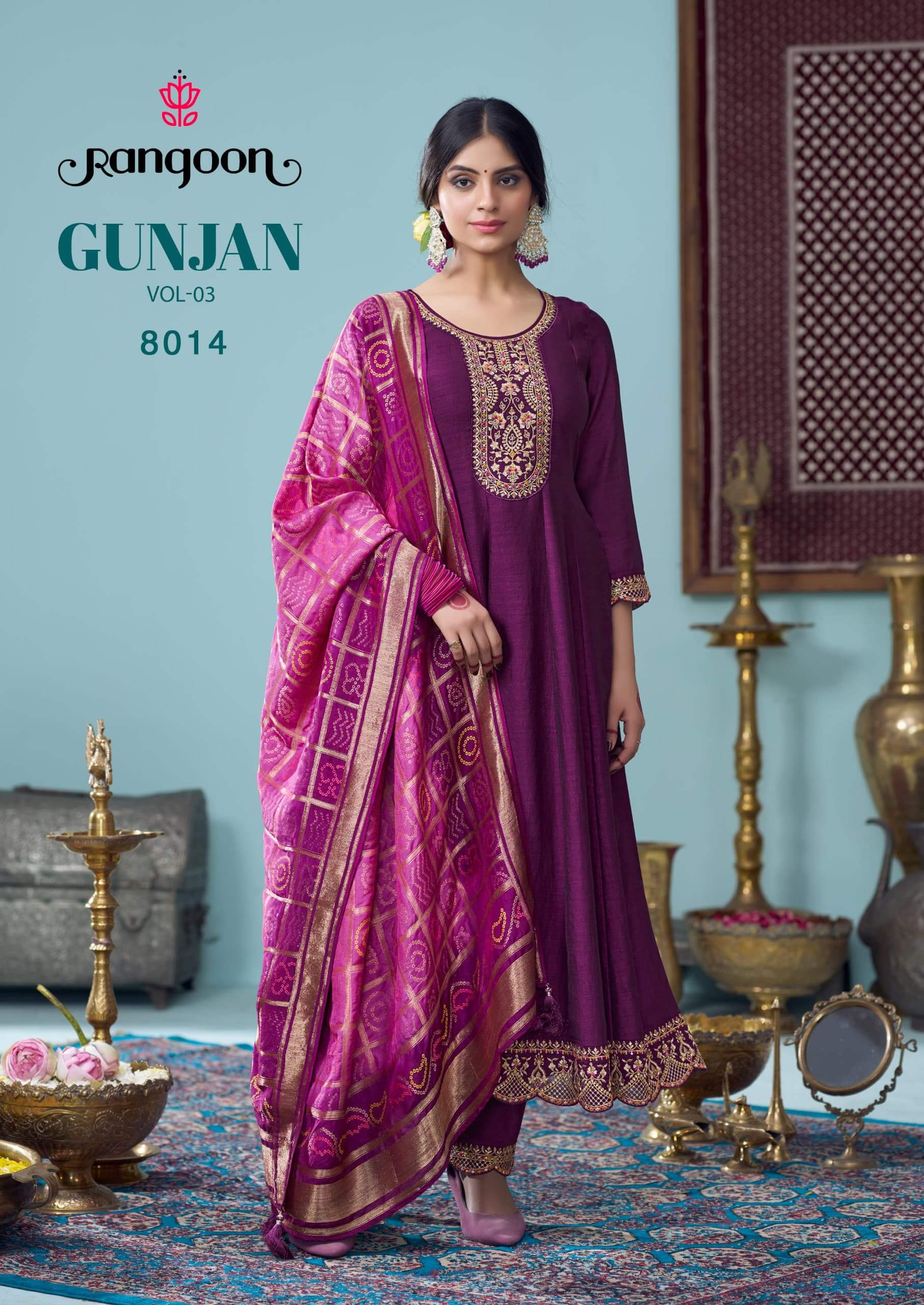 Rangoon Gunjan Vol 3 Anarkali Suits Catalog collection 1