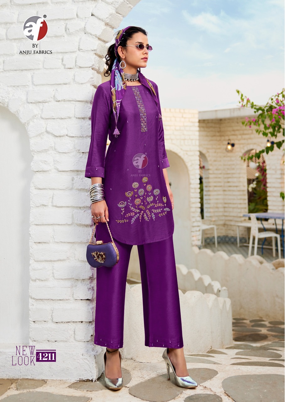 Anju Fabrics Fusion Vol 5 Western Wear Catalog collection 12