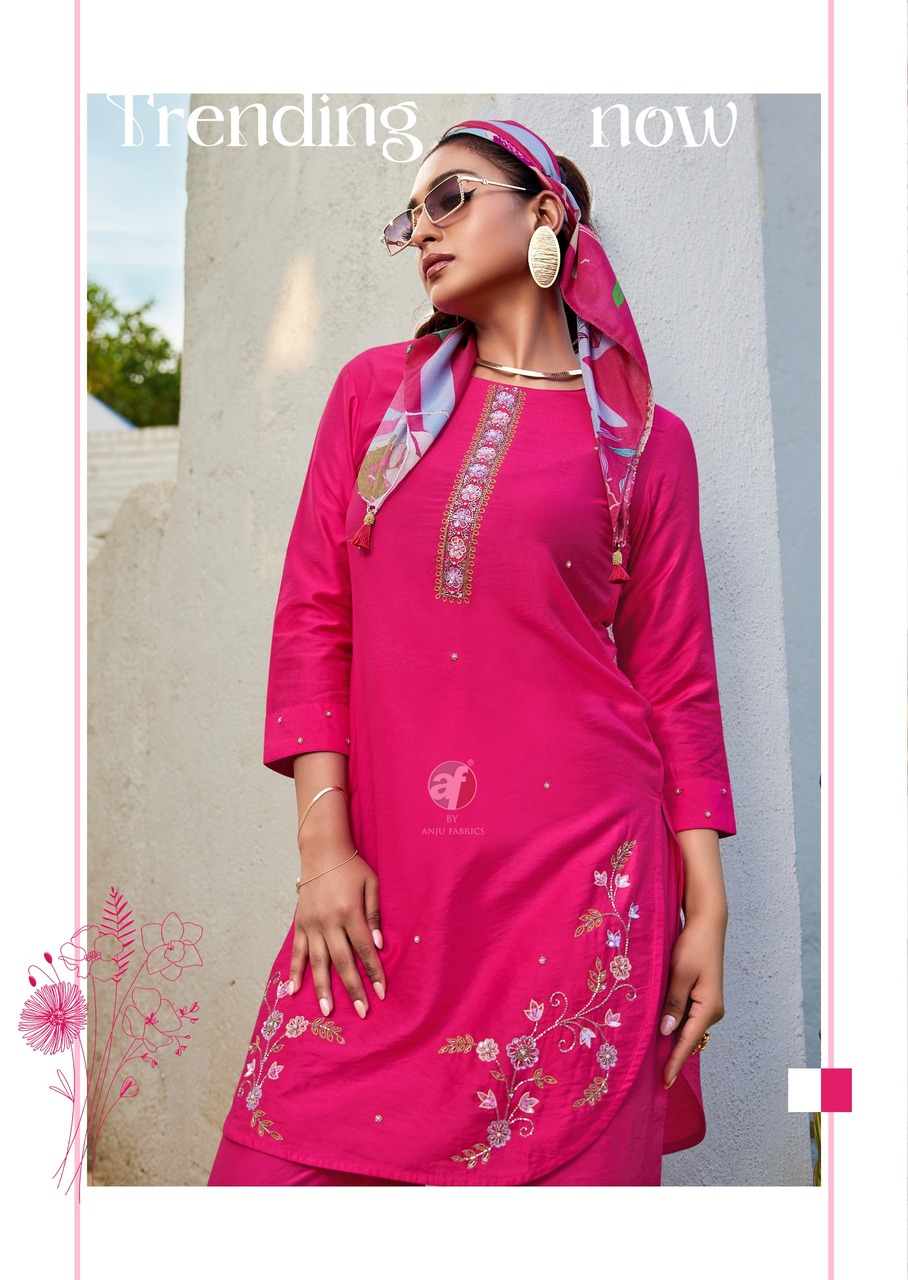 Anju Fabrics Fusion Vol 5 Western Wear Catalog collection 6