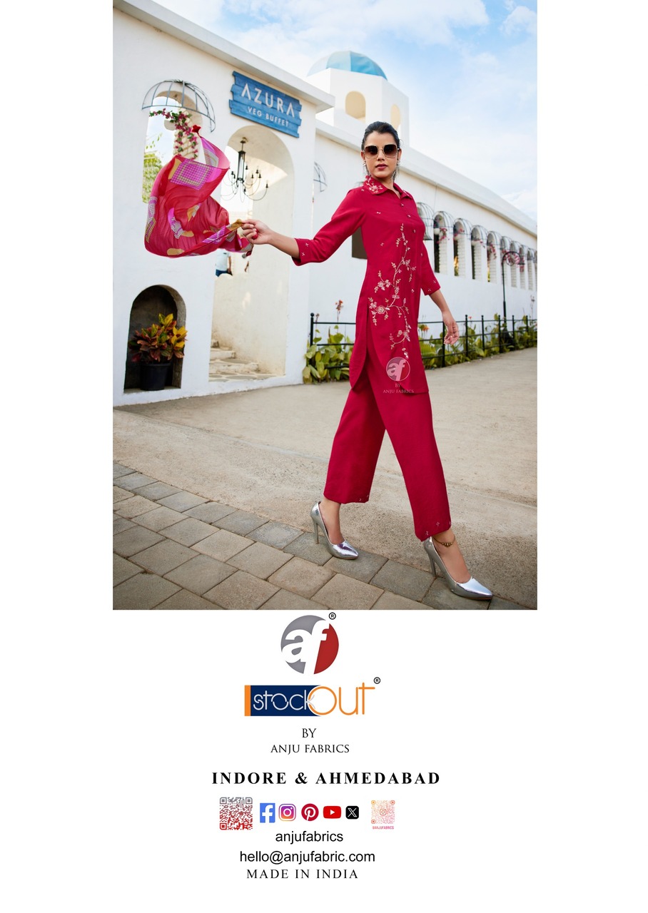 Anju Fabrics Fusion Vol 5 Western Wear Catalog collection 15