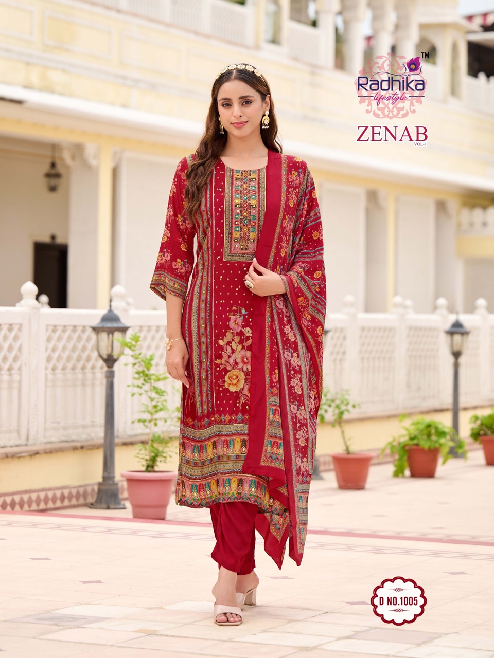 Radhika Lifestyle Zenab Printed Salwar Kameez Catalog collection 5