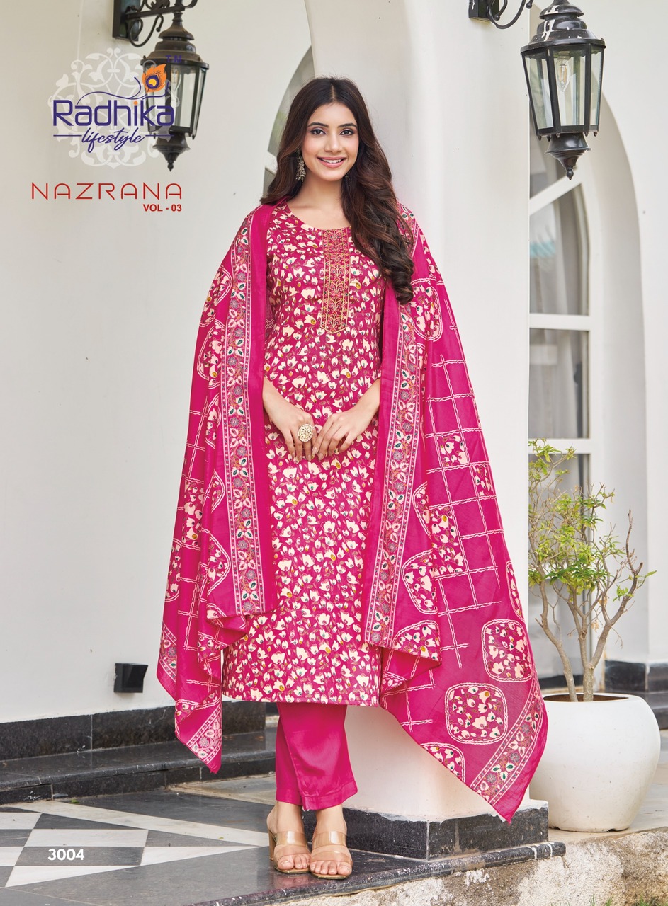 Radhika Lifestyle Nazrana Vol 3 Readymade Dress Catalog collection 7