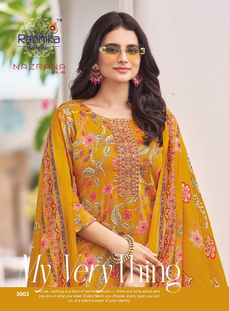 Radhika Lifestyle Nazrana Vol 3 Readymade Dress Catalog collection 9