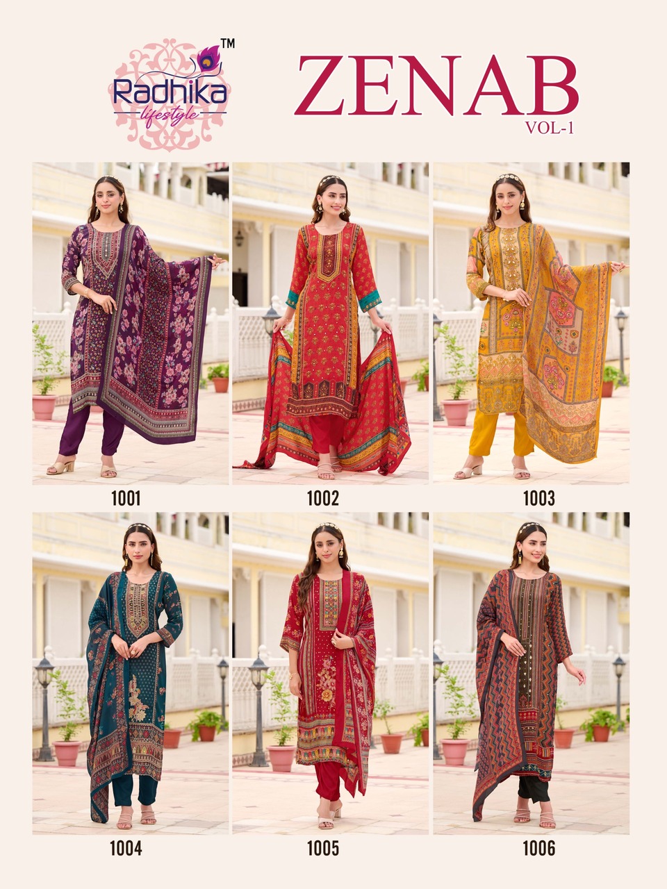 Radhika Lifestyle Zenab Printed Salwar Kameez Catalog collection 10