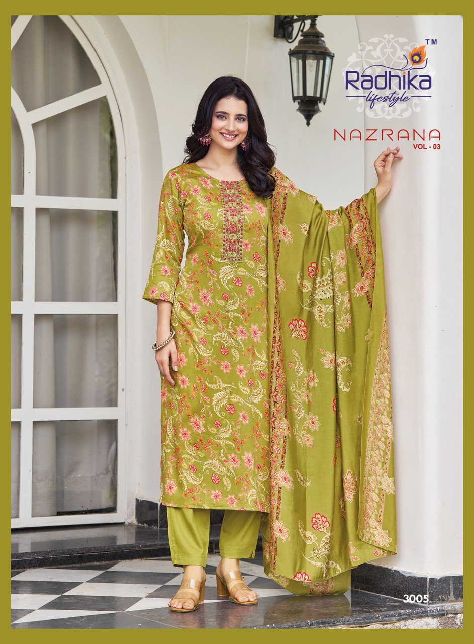 Radhika Lifestyle Nazrana Vol 3 Readymade Dress Catalog collection 4