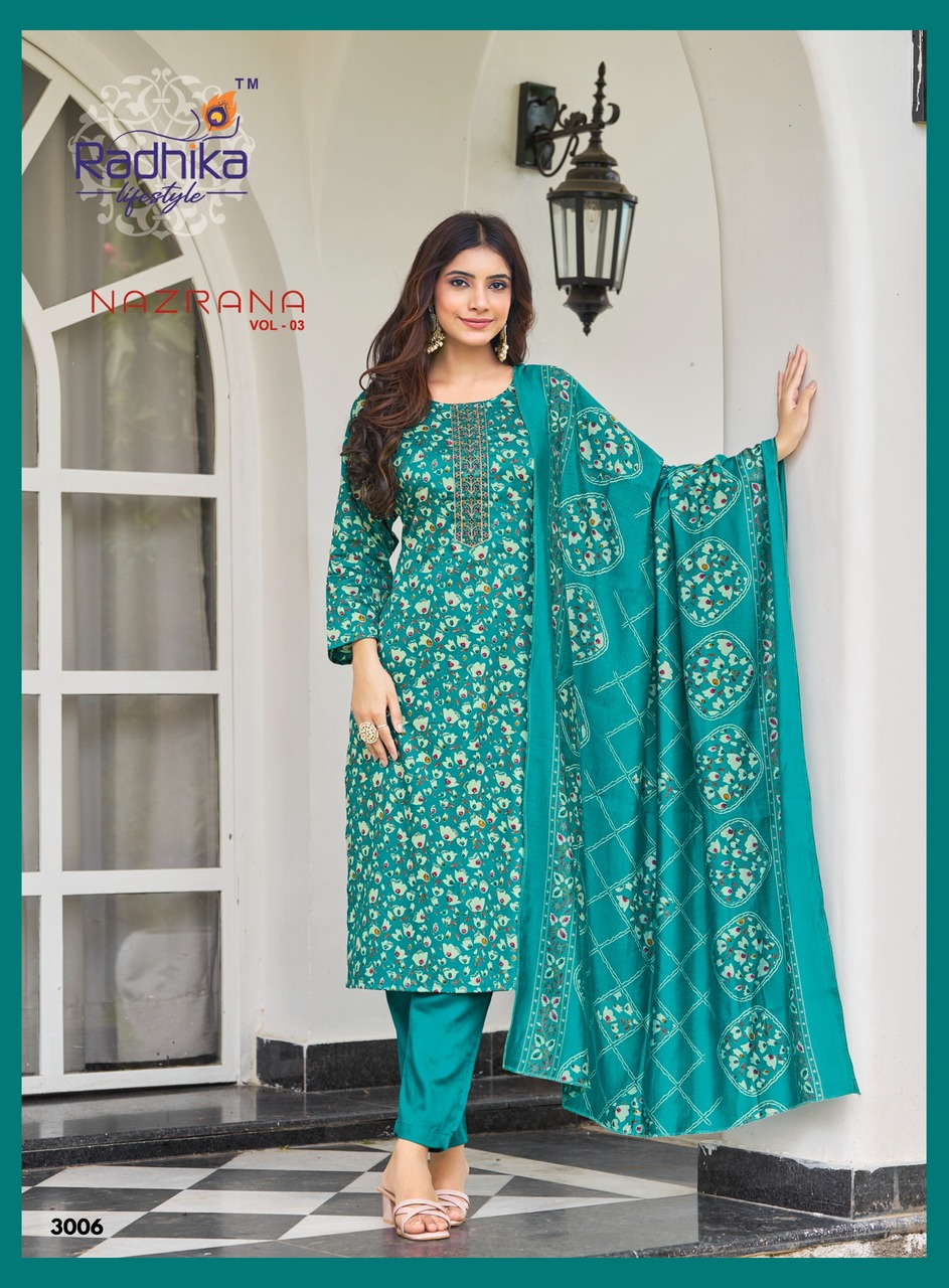 Radhika Lifestyle Nazrana Vol 3 Readymade Dress Catalog collection 3