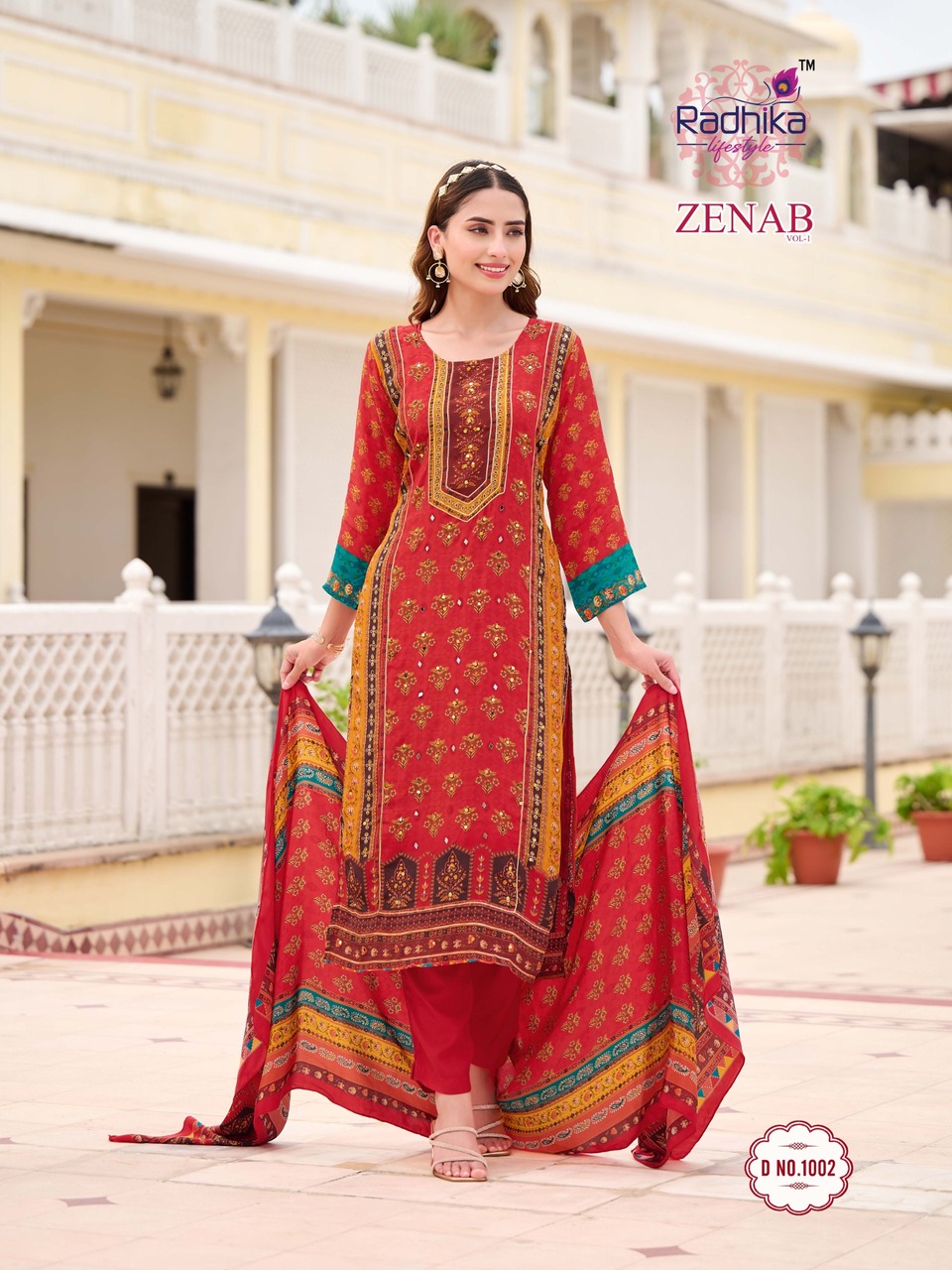 Radhika Lifestyle Zenab Printed Salwar Kameez Catalog collection 8