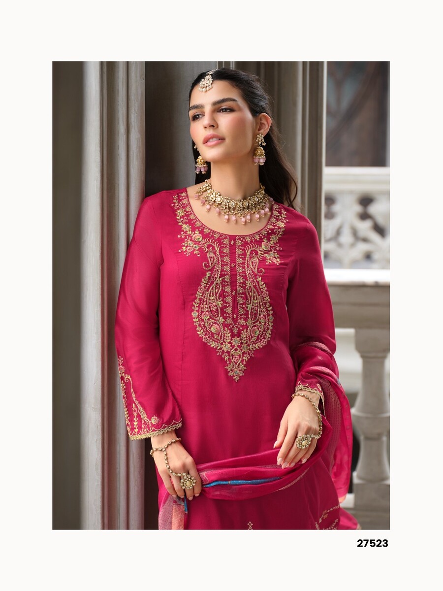 Lily Lali Sarvari Embroidery Salwar Kameez Catalog collection 7