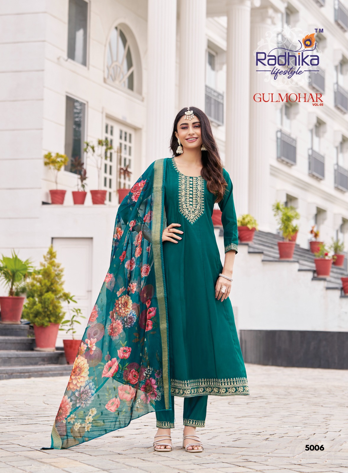 Radhika Lifestyle Gulmohar Vol 5  Anarkali Suits Catalog collection 2