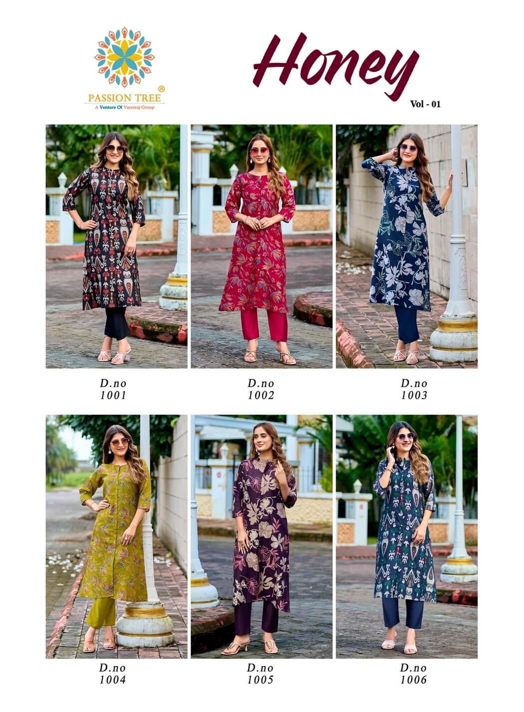Passion Tree Honey Kurtis With Bottom Catalog collection 10