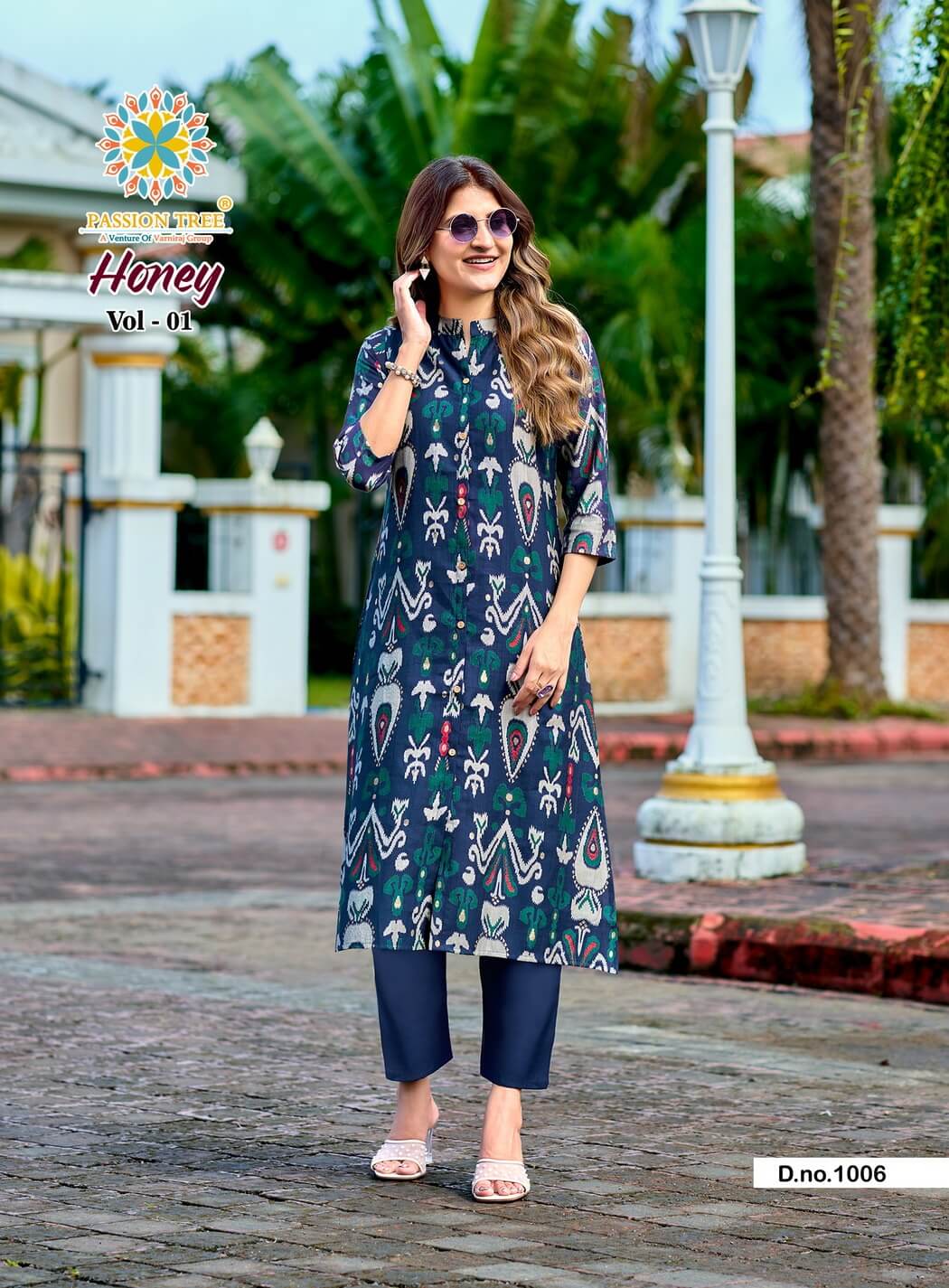 Passion Tree Honey Kurtis With Bottom Catalog collection 1